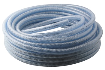 Flexible PVC transparent tressé pour AC et alim. 15 bar, Ø 10/15 - Les 25 m  - Air et Pulvérisation - Fournisseur de matériels pour air comprimé,  peinture, fluides et sablage